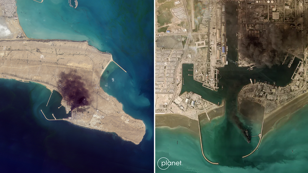 New satellite images show fires, naval base damage across Iran after US-Israeli strikes  at george magazine